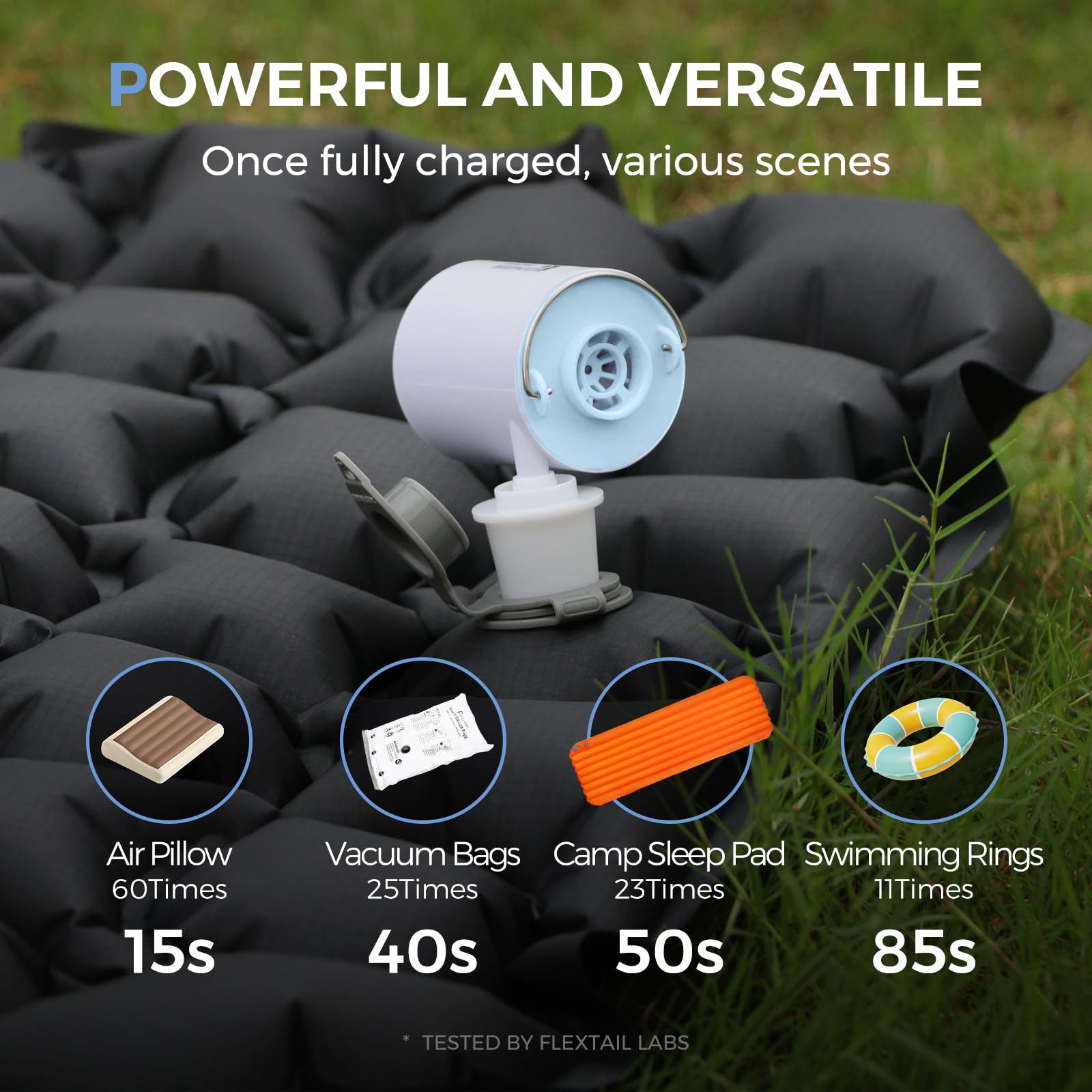 FLEXTAILGEAR Tiny Pump X LED light used for nighttime illumination