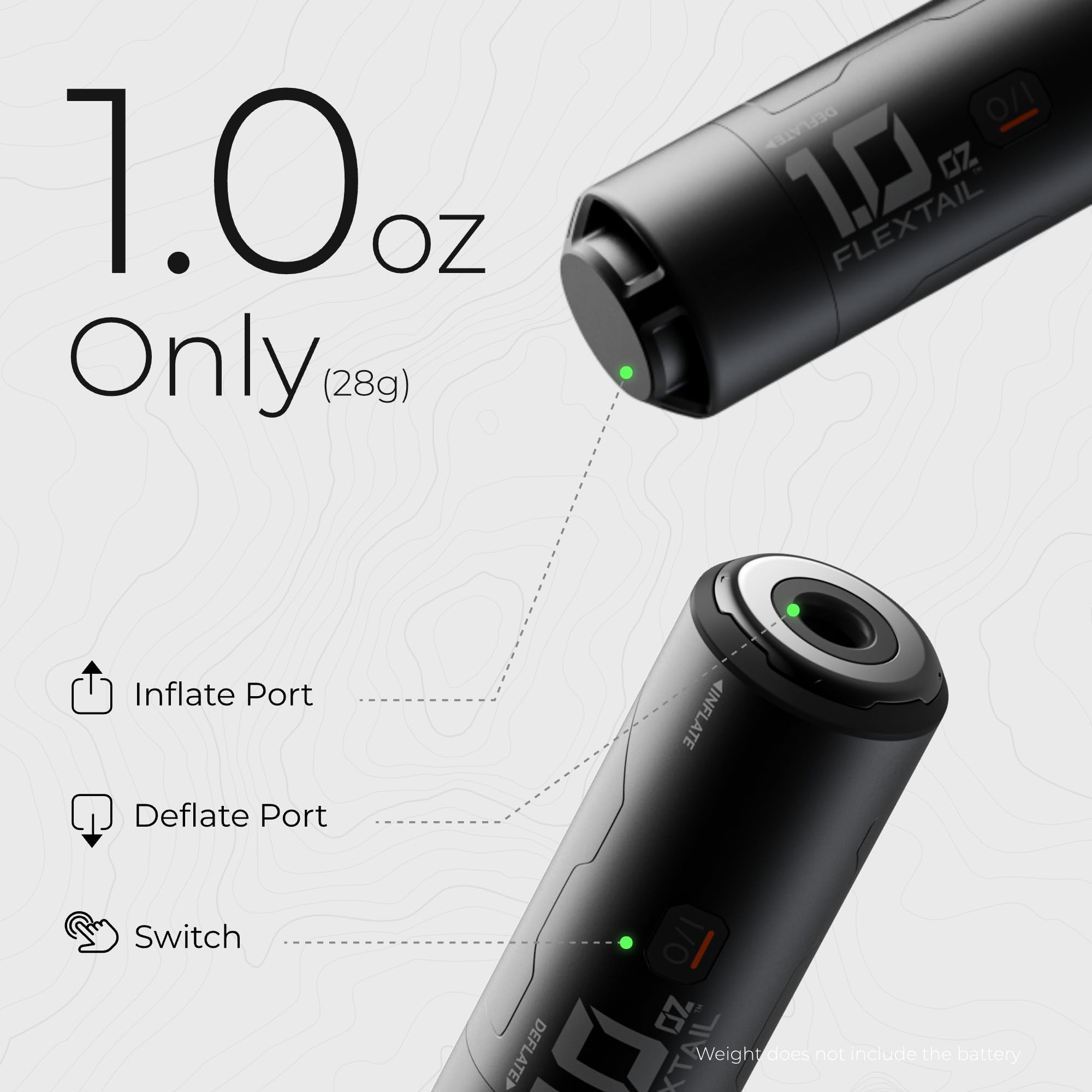 FLEXTAILGEAR Zero Pump 2 USB-C charging setup on the go