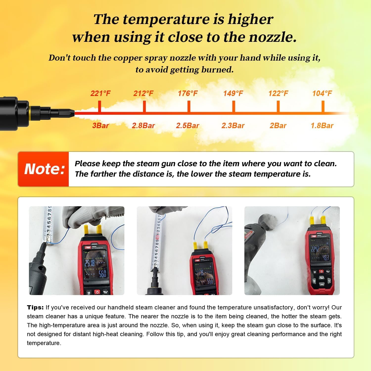 Flgocexs high-pressure nozzle powers through stubborn grime.
