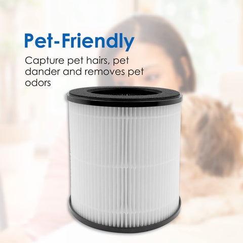 Flintar activated carbon filter neutralizes odors and VOCs in spaces.