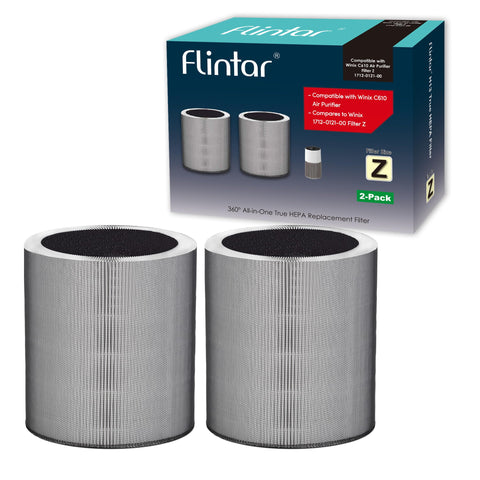 Flintar C610 Filter Z pre-filter captures dust and pet hair for fresher air.