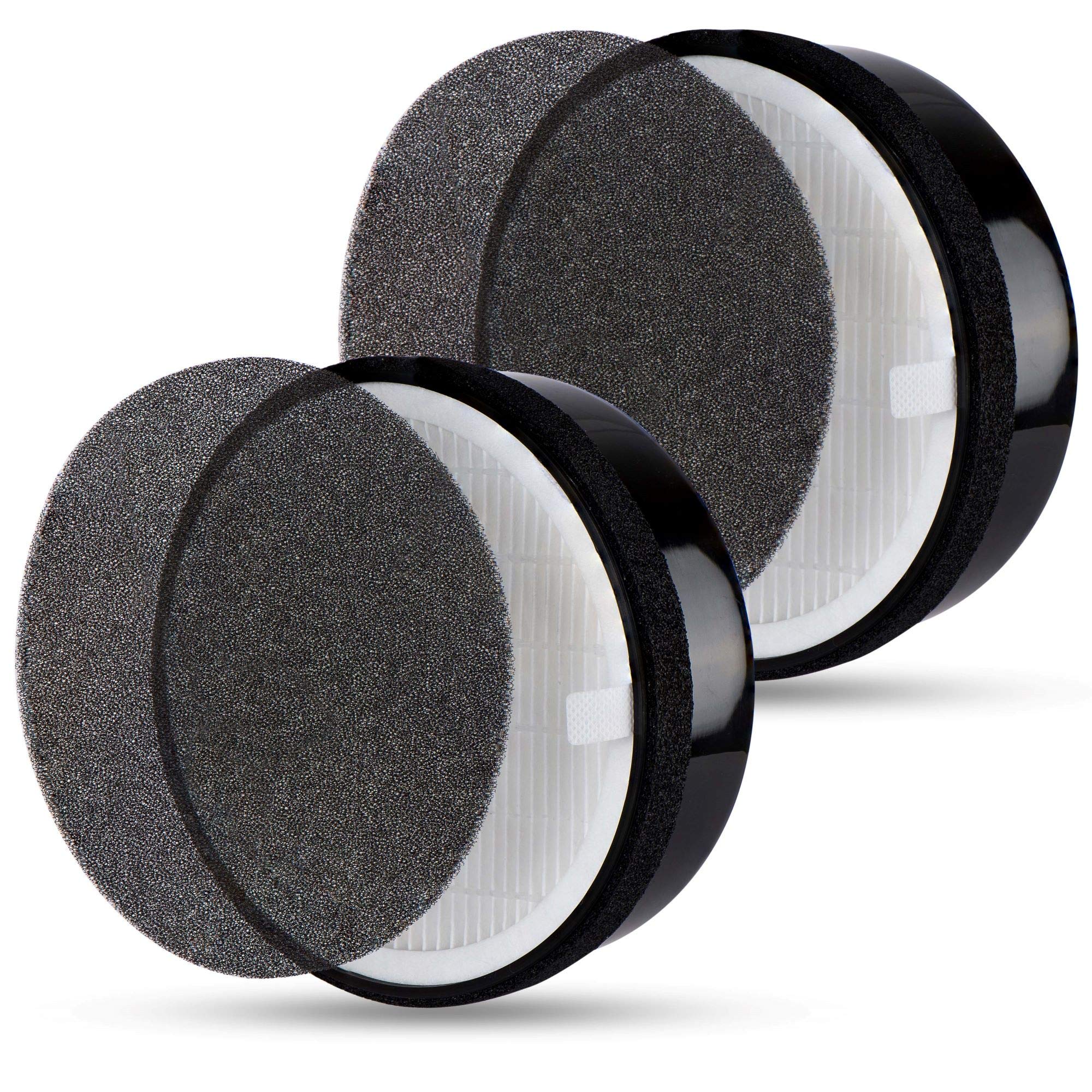 Flintar LV-H132 replacement filter front view showing complete three-stage design for cleaner air.