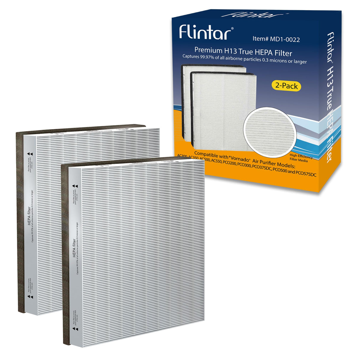 Flintar MD1-0022 filter pack for AC300 captures fine particles for cleaner air.