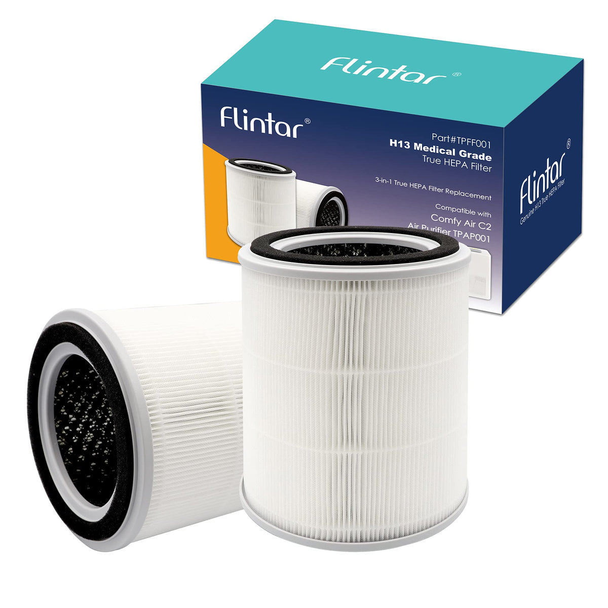 Flintar TPFF001 nylon pre-filter image showing particle trapping for longer main filter life