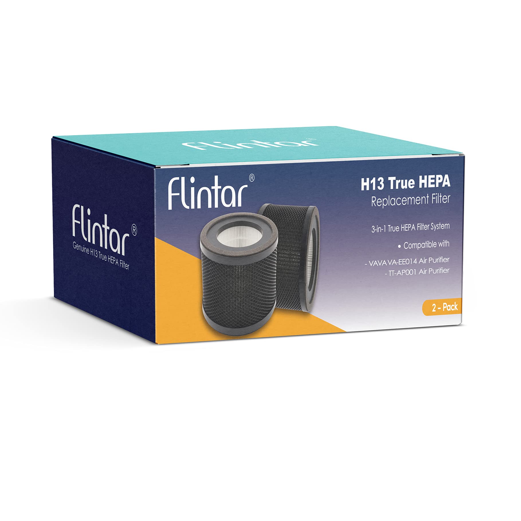 Flintar TT-AP001 compatibility diagram shows TaoTronics and VAVA purifier compatibility.