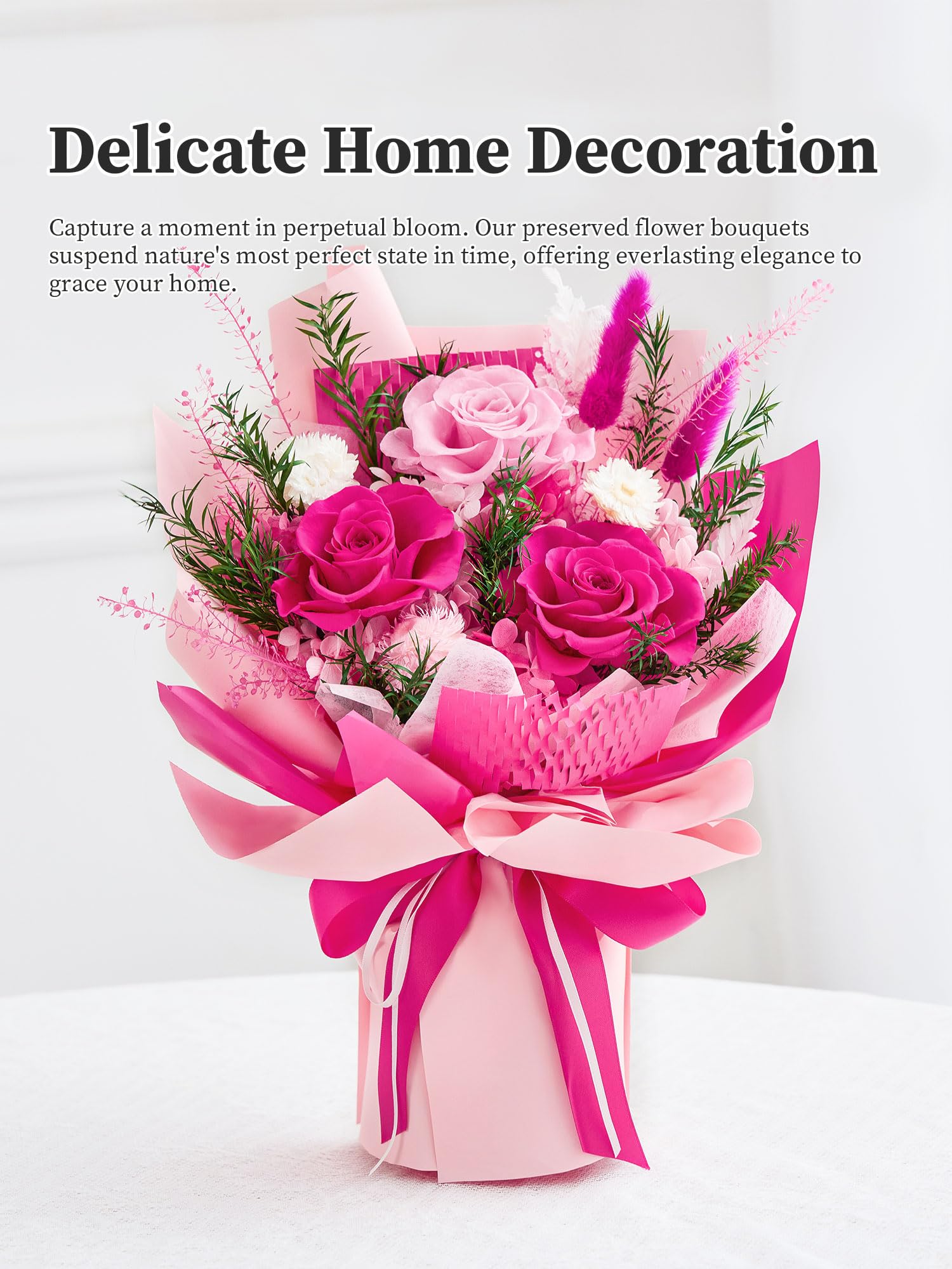 Flomoon durable maintenance-free arrangement lasts at least a year.