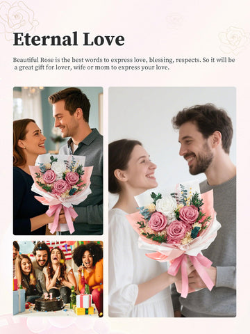 Flomoon Mother's Day preserved roses, ideal celebration bouquet