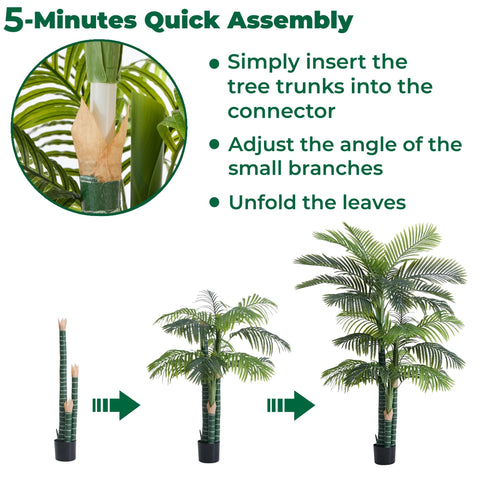 FloraFairy palm with adjustable branches for easy shaping.
