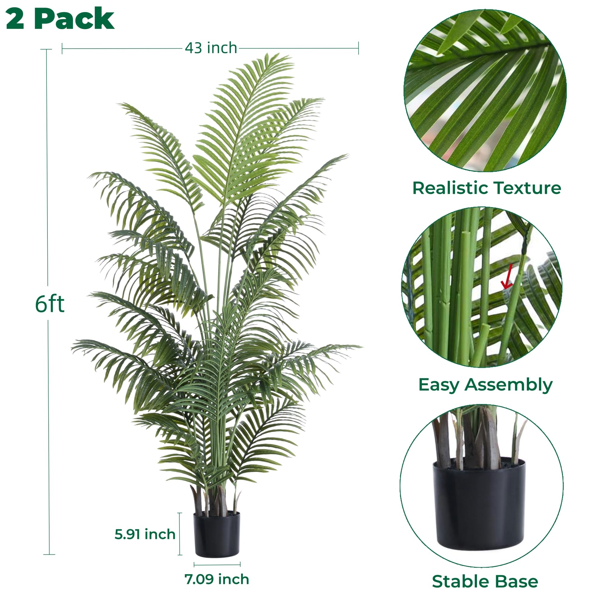 FloraFairy patio setup with palm trees for stylish outdoor transformation.