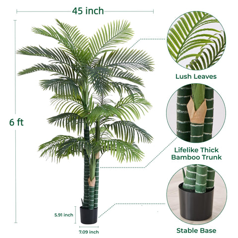 FloraFairy palm fronds with dense leaves for a lush, realistic look.