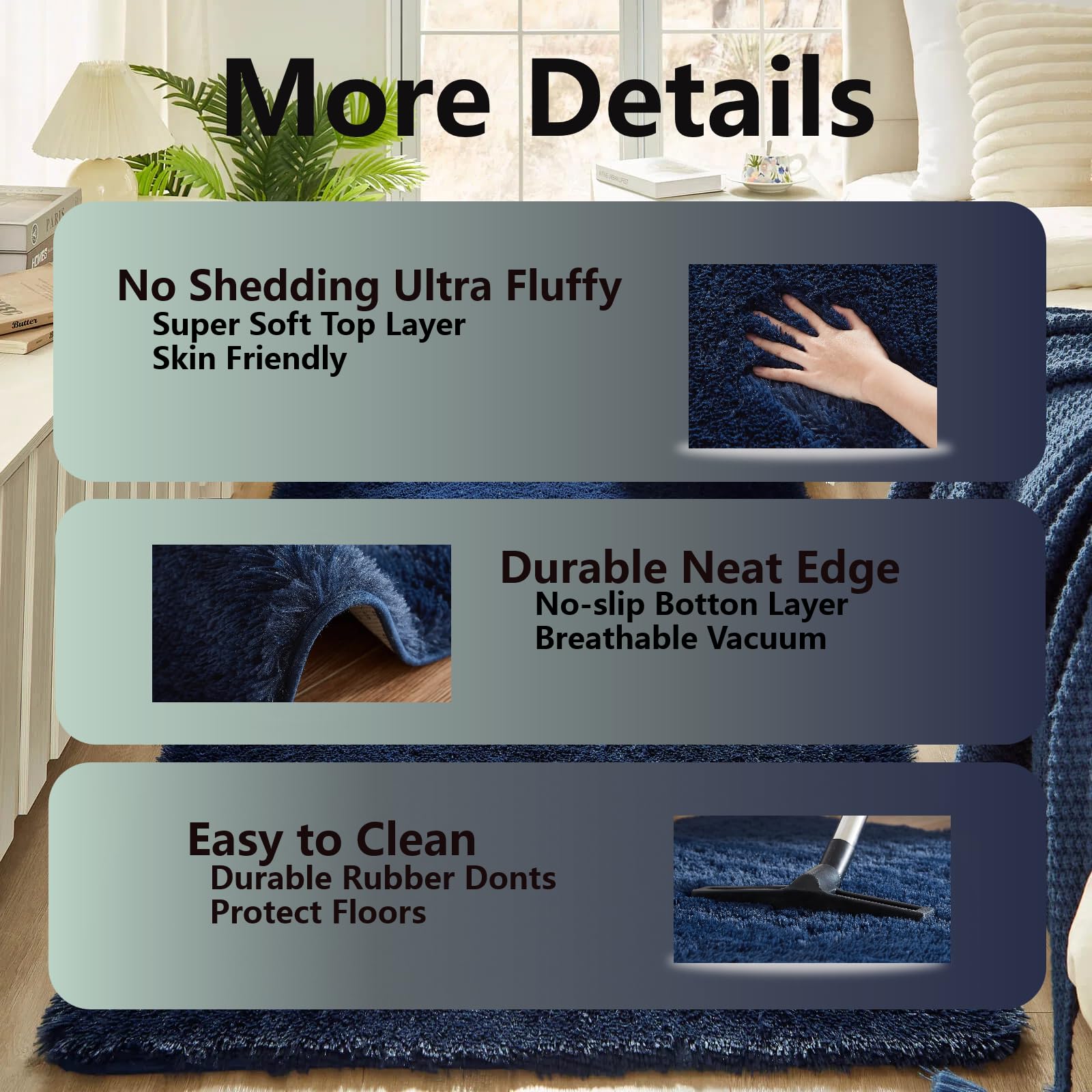 Floralux plush pile closeup highlights dense fiber for comfortable underfoot.