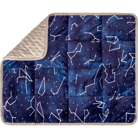 Florensi weighted lap pad folded for desk relaxation and focus.