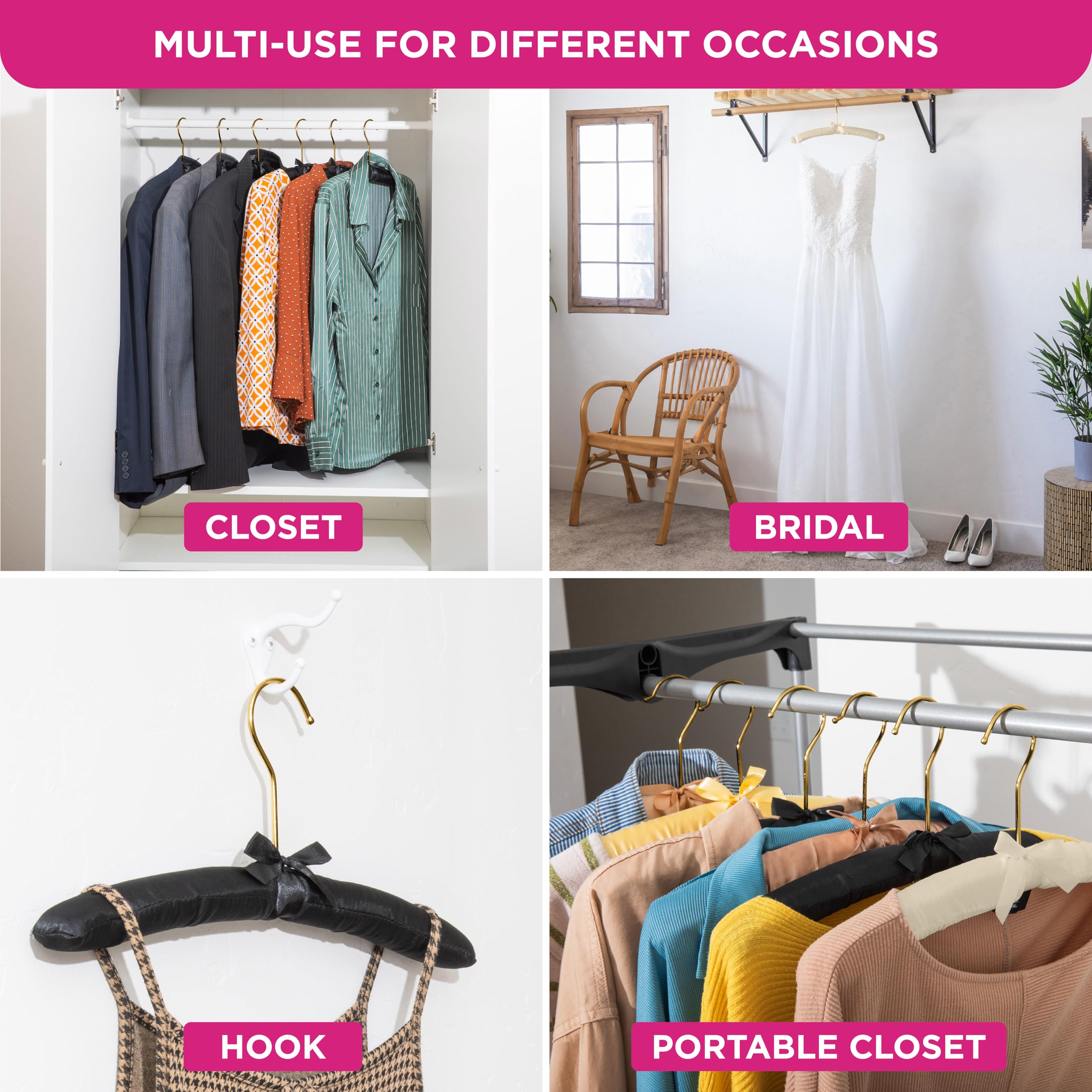 Florida Brands hanger dimensions guide closet layout and spacing.