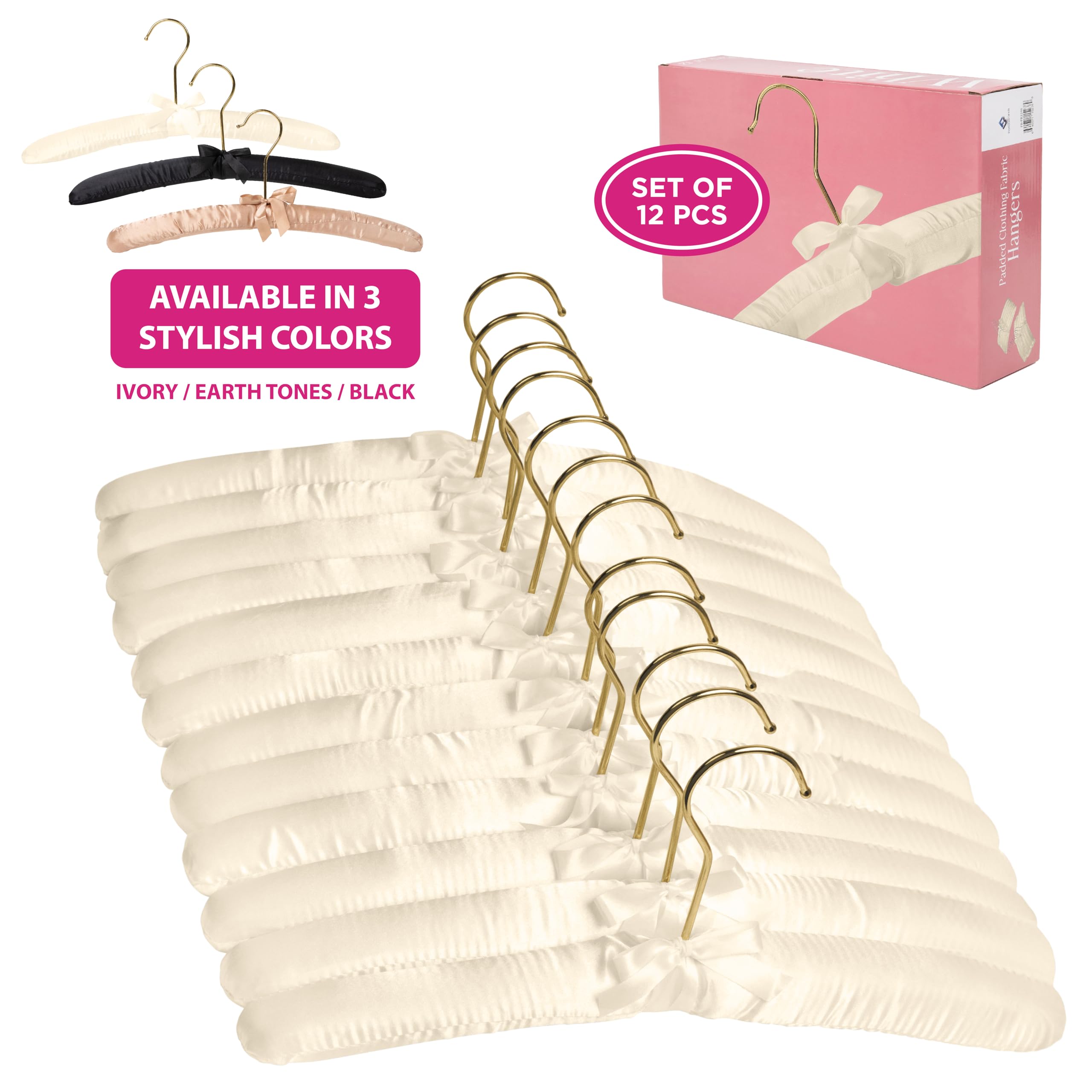Florida Brands luxury satin hangers elevate closet aesthetics and care.