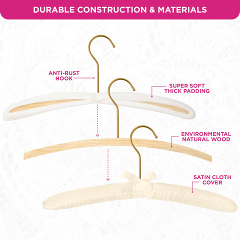 Florida Brands padded hangers safeguard sweaters with non-slip padding.