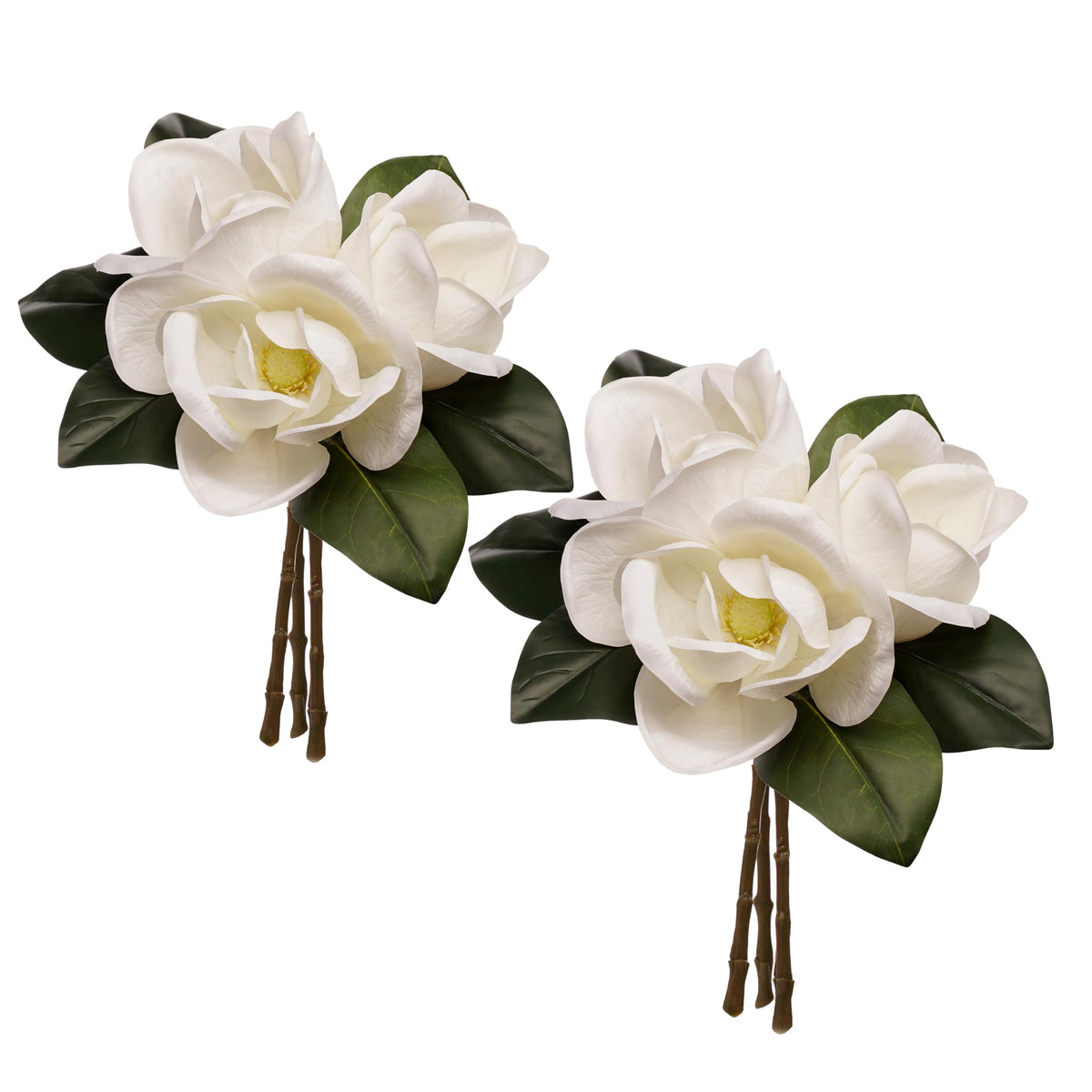 FlorisDecor real touch magnolia 6-inch bloom for realistic vase displays