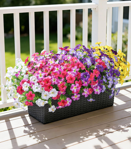Florisso outdoor silk flowers provide UV-resistant bloom without wilting in sunlit yards.