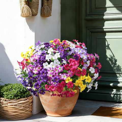 Florisso outdoor faux blooms staying vibrant in sun and rain