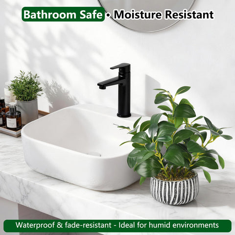 florisso fig leaf plant complements bedrooms for a calming, low-maintenance accent