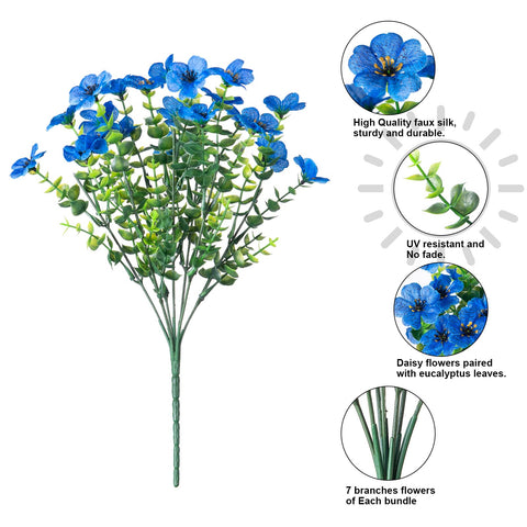 Florisso daisy branch with eucalyptus detail enhances natural-looking arrangements.