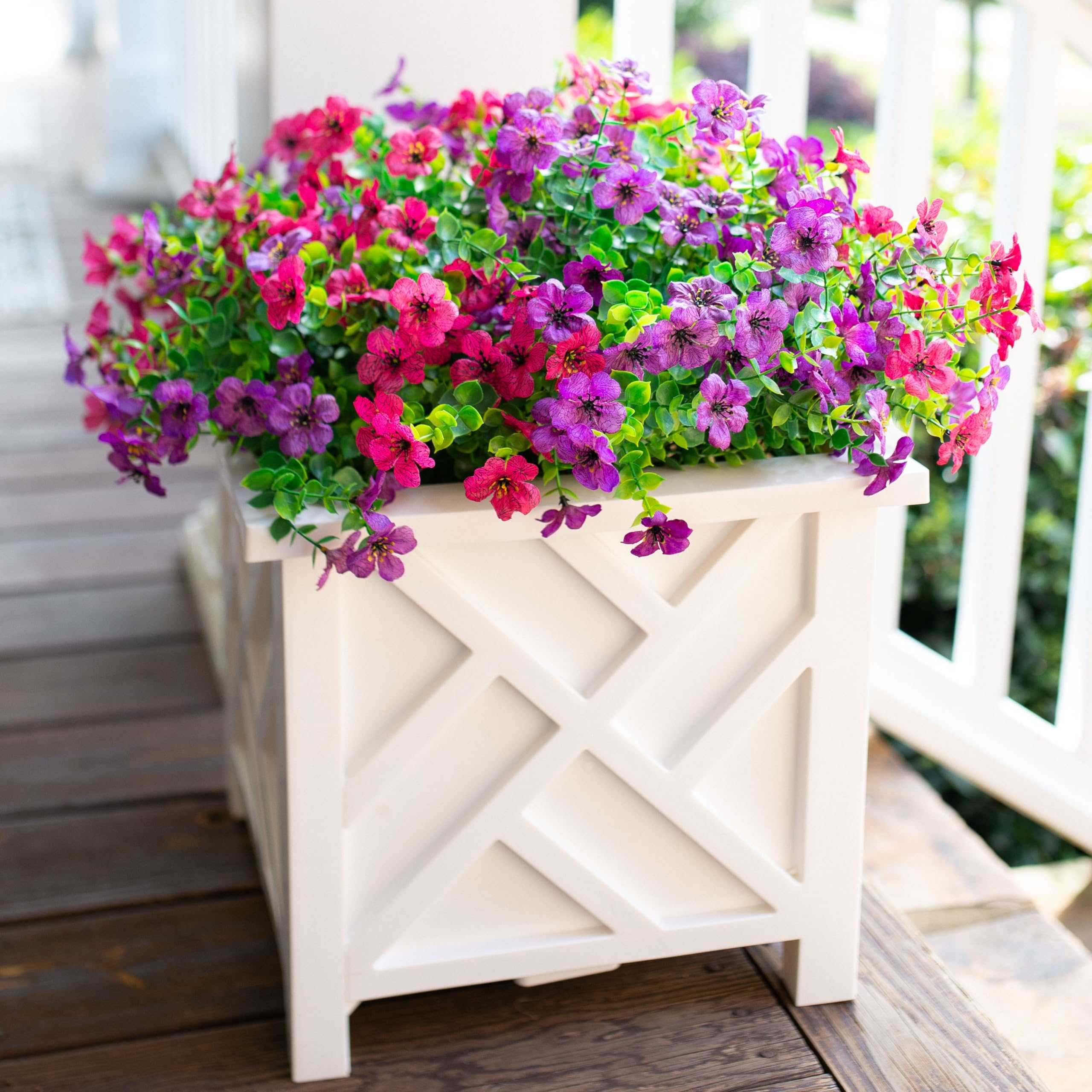 Florisso daisy porch garden decor adds welcoming style to entryways.