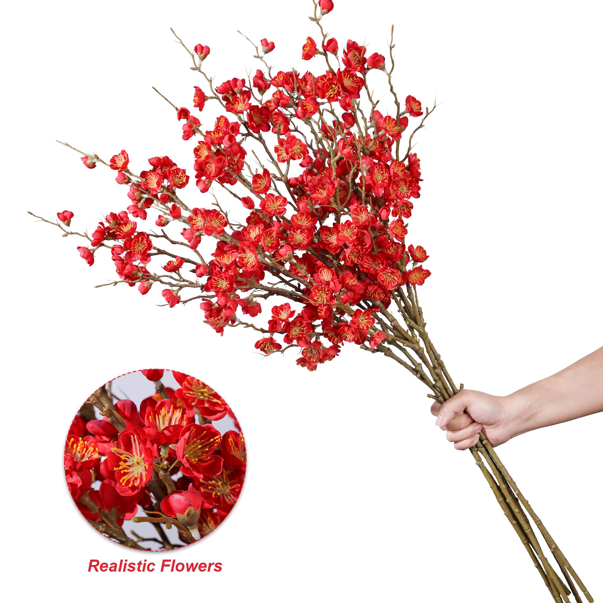 Florisso dining table centerpiece cherry blossom branch creates focal points