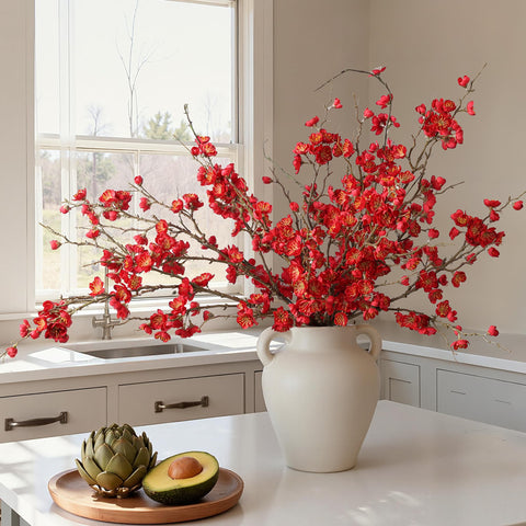 Florisso outdoor-friendly cherry blossom branch for covered patio displays