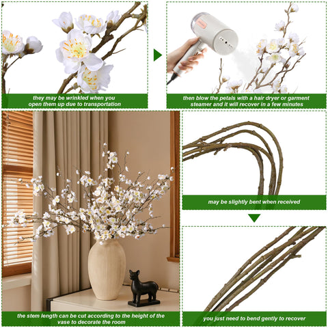 Florisso six pack artificial cherry blossom branches for versatile decor