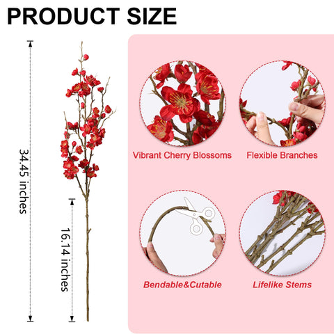 Florisso wedding decor cherry blossom branch for arches and centerpieces