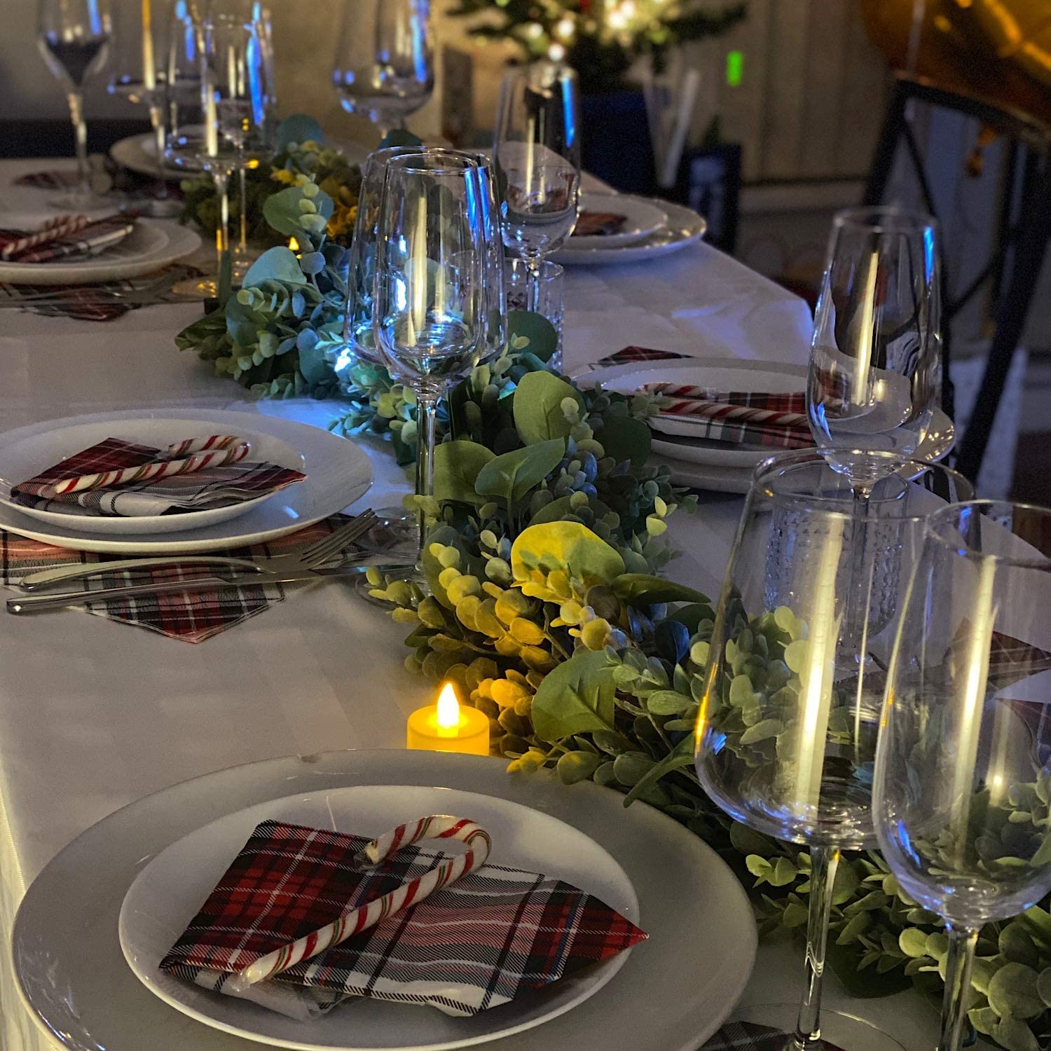 Florlab neutral all-season greenery for mantels, tables, and arches