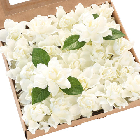Floroom gardenia ivory foam bloom close-up for wedding bouquets