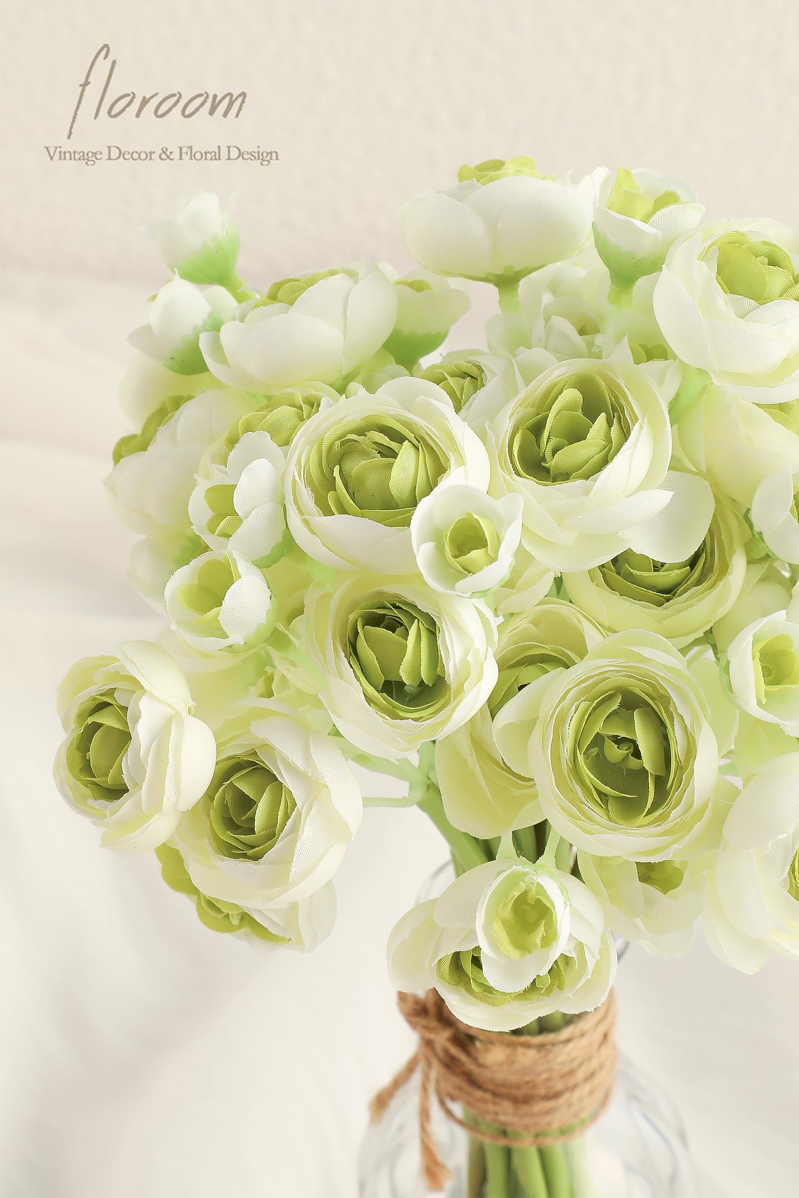 Floroom centerpiece-ready ranunculus set provides lasting decorative beauty