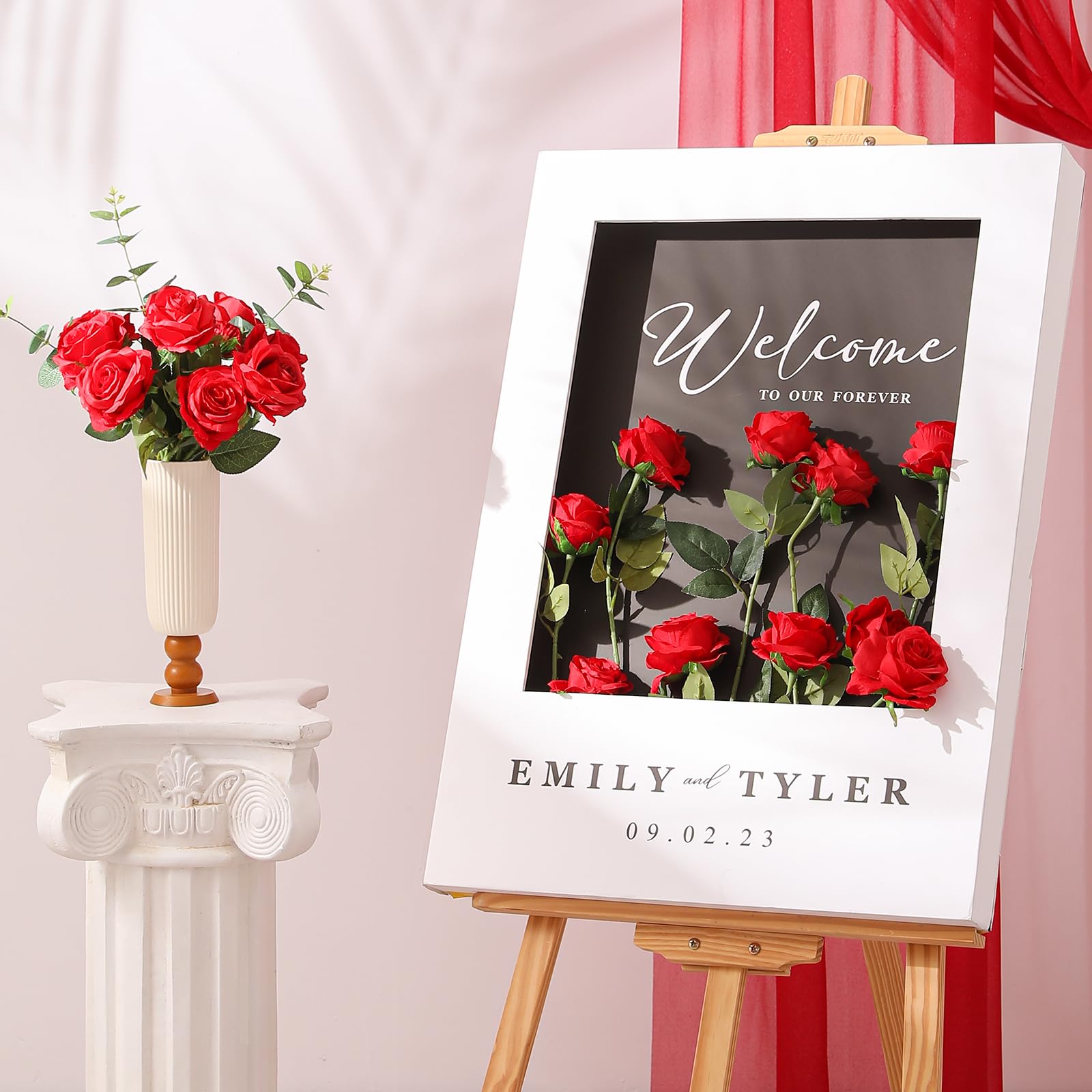FLORRALIA Hawesome artificial rose branch offers natural look without maintenance.