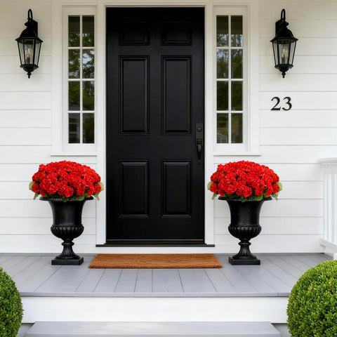 Flortevera front door arrangement showcasing vibrant color