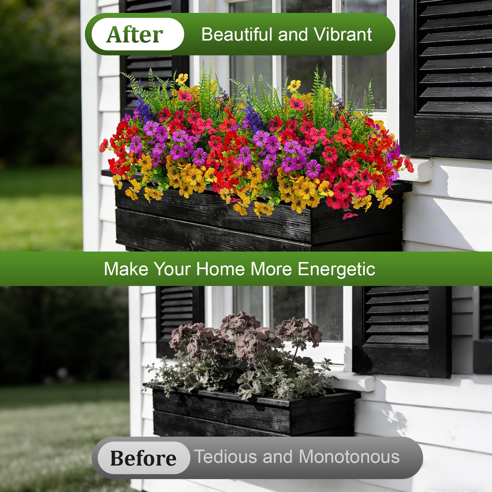 Flortevera garden-yard porch decor adds year-round color and texture