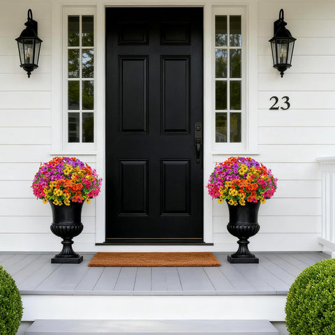 Flortevera no-maintenance fake flowers simplify outdoor decor