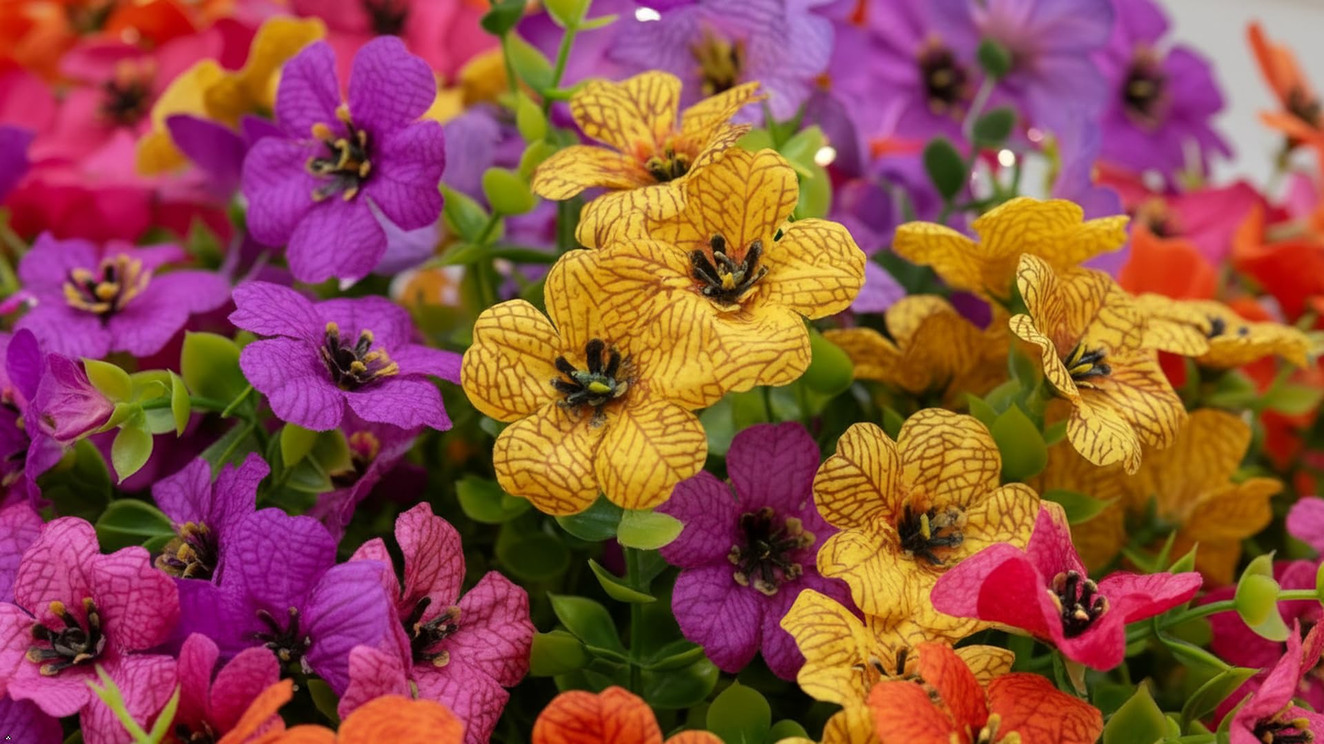 Flortevera UV-resistant artificial flowers outdoors stay vibrant with minimal maintenance