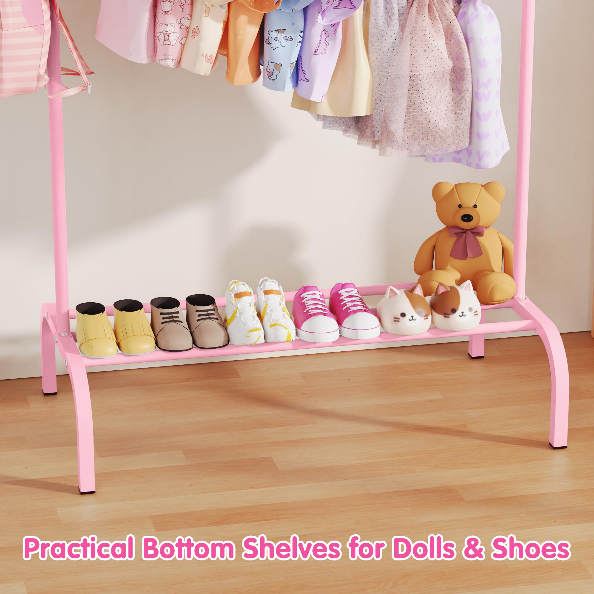 FLOUREE multi-scene rack suitable for playroom, bedroom, and laundry areas