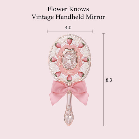 Flower Knows Strawberry Cupid mirror side angle shows elegant vintage design