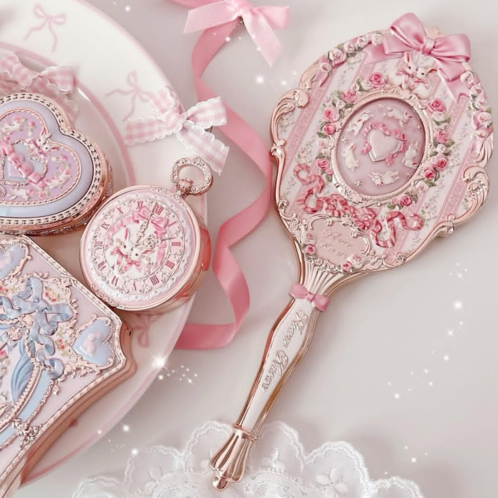 Flower Knows Travel-Friendly Portable Mirror fits in a makeup bag
