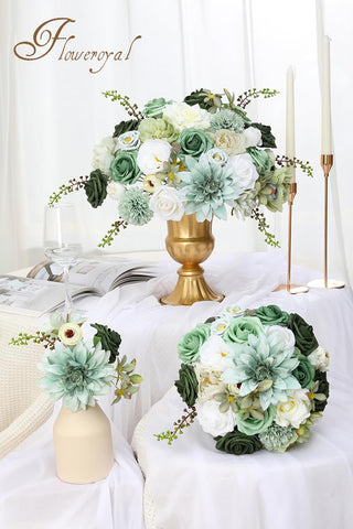 Floweroyal DIY wedding bouquet assembly with built-in wires for flexible styling