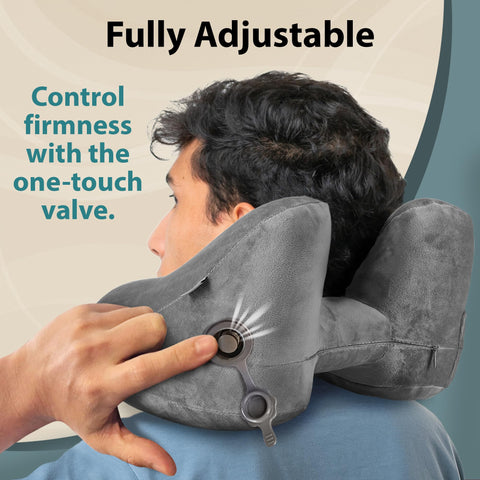 FLOWZOOM Air Pillow fast inflation enables quick setup between flights.