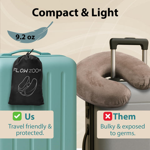 FLOWZOOM Air Pillow Size L designed for comfortable adult use on the go.