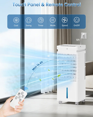 Fluencara air cooling modes display shows four modes for personalized comfort.