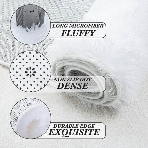 Fluffyrug easy spot-cleaning keeps your space tidy.