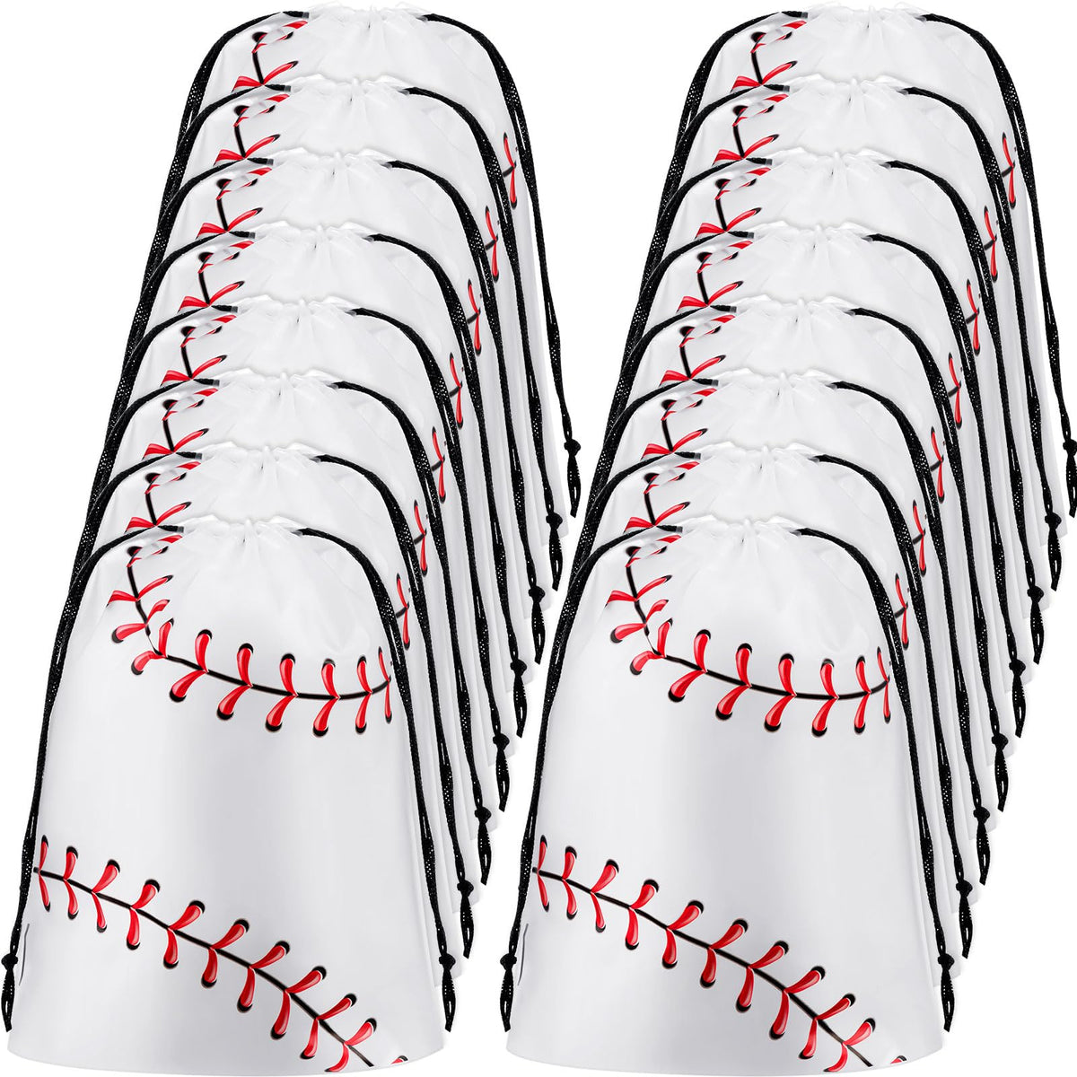 Flutesan baseball party favor bag 8x10 inches, sturdy EVA holds cookies and small prizes.