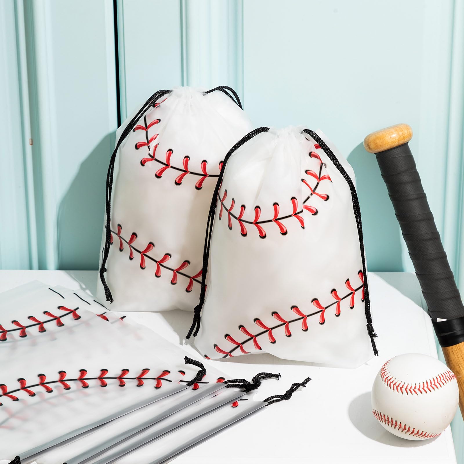 Flutesan baseball party supplies bag perfect for kids' celebrations and gifts.