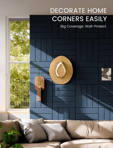 Fluxynara 12-pack bulletin tiles on wall show customizable layouts.