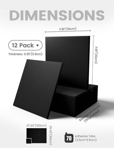 Fluxynara 12-tile set enables customizable wall displays for notes and photos.