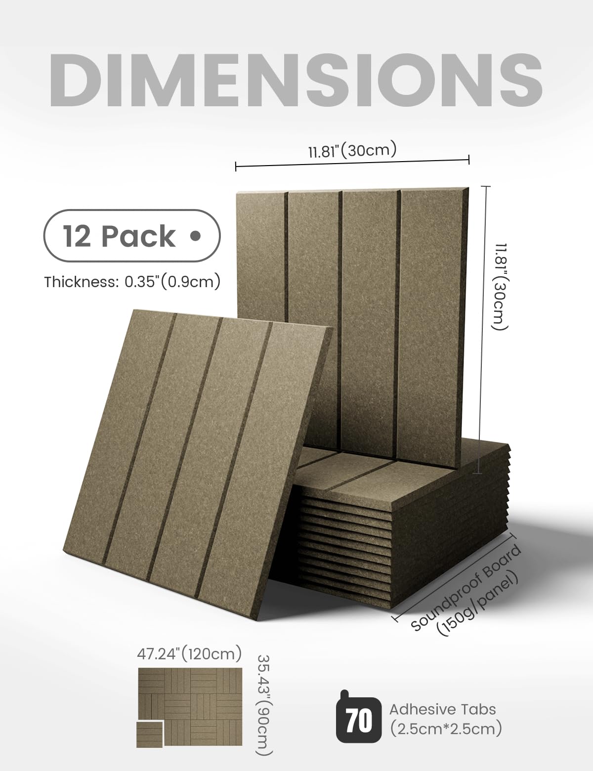 Fluxynara 12-tile pack assembled on wall demonstrates versatile layouts for home, office, or classroom.